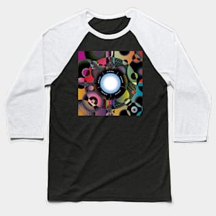 Colorful geometric abstract Sirius Baseball T-Shirt